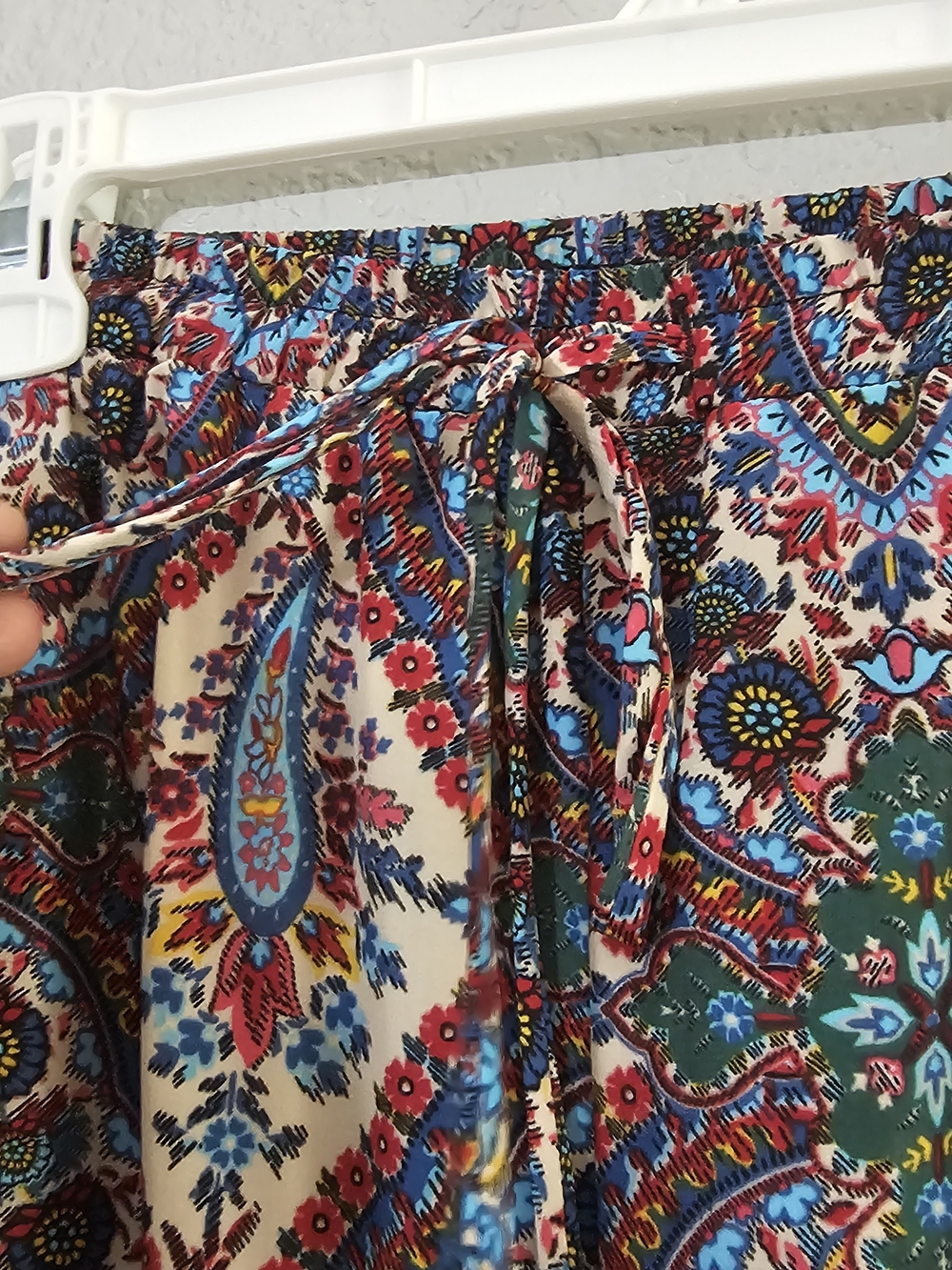 cha cha vente Paisley Wide Leg Pants Multicolor Womens Medium Flowy - Picture 4 of 9